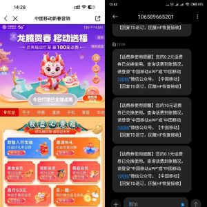 中国移动点灯笼抽话费-孑然资源网